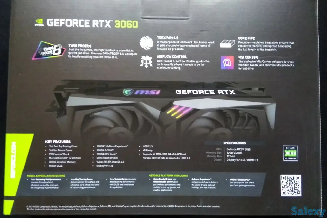 GeForce MSI RTX 3060 Gaming X 12G, фотография 2