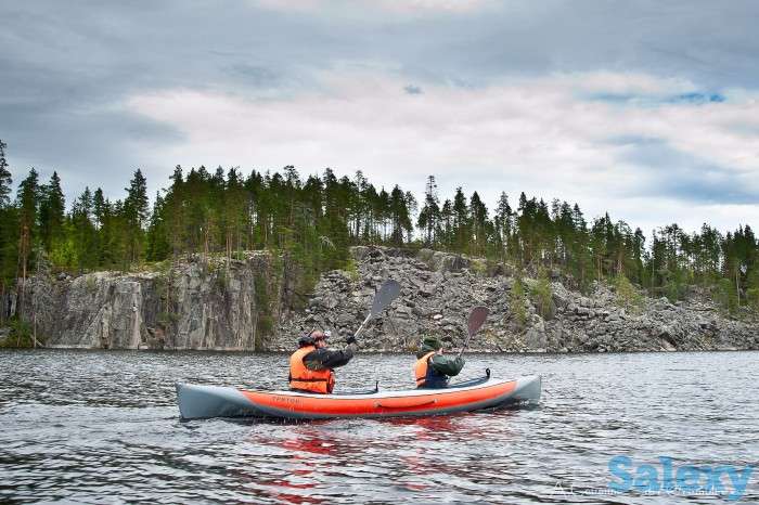Байдарка тритон шуя+ серая/красная, фотография 2