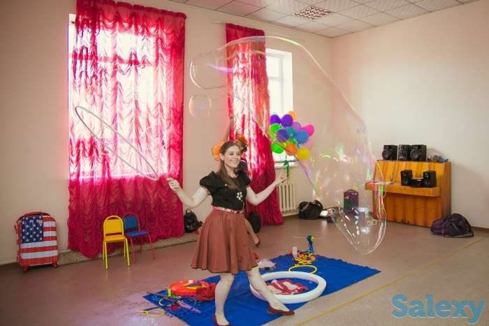 Шоу мыльных пузырей в Астане, фотография 1