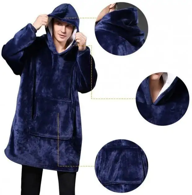 Клетчатый свитшот с капюшоном, фотография 3