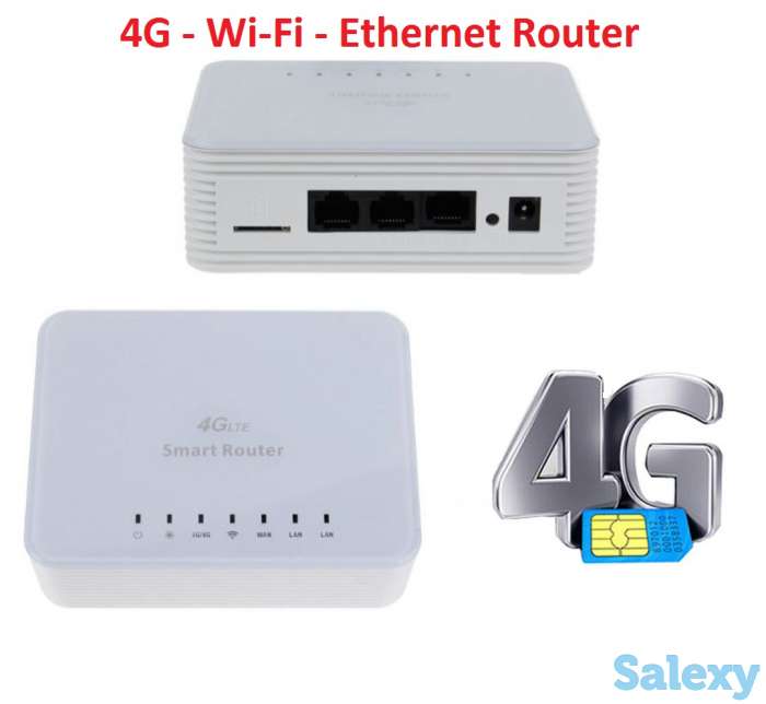 Продам 4G WIFI LAN умный роутер с поддержкой 4G сим карт и тремя Ethernet портами, IEASUN A9SZ, фотография 1