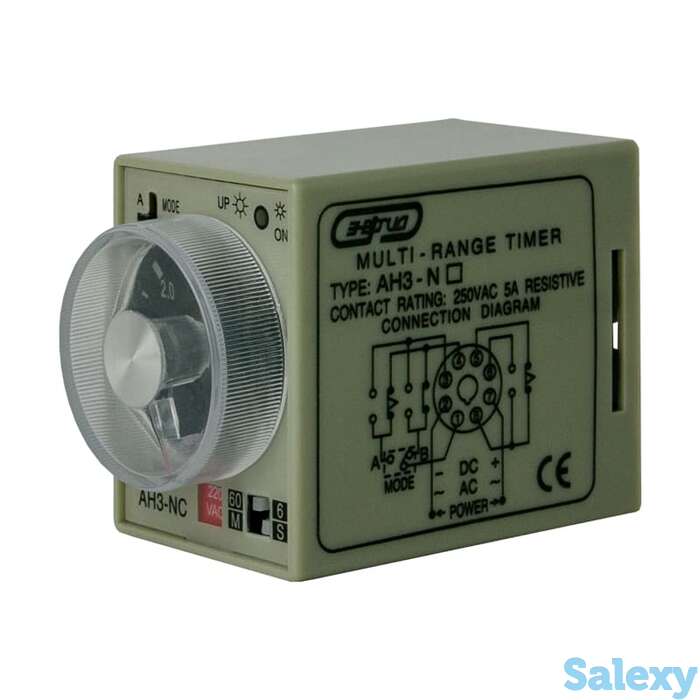 Pеле времени 220V AH3-NC (6s - 60 min) AC Энергия, фотография 1
