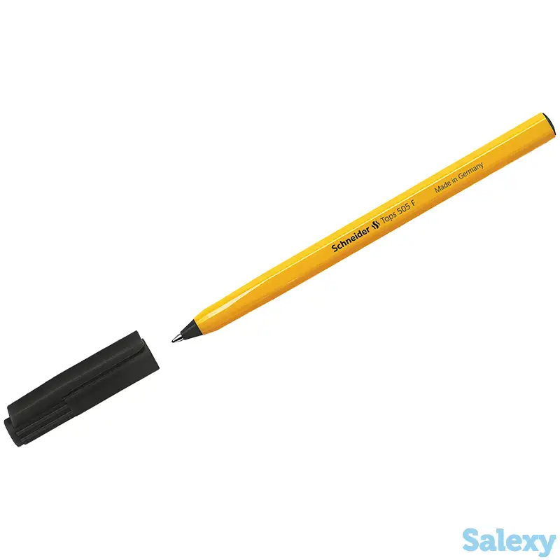 Ручка шарик SСHNEIDER TOPS505F черная  0,8мм оранж. корпус, фотография 1
