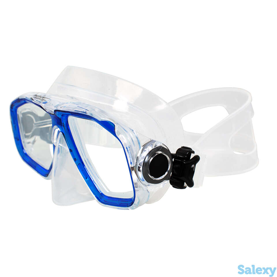 Маска marlin junior, синяя/прозрачная, фотография 1