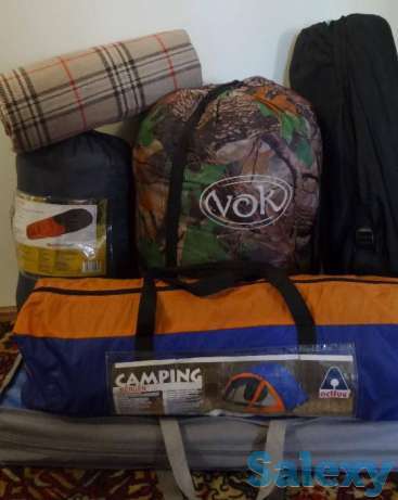 Туркомплект: палатка, спальники, карематы, фотография 1
