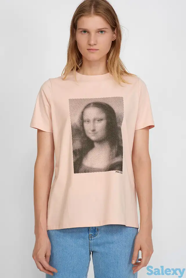 Футболка прямого кроя с принтом vassa&co, фотография 1