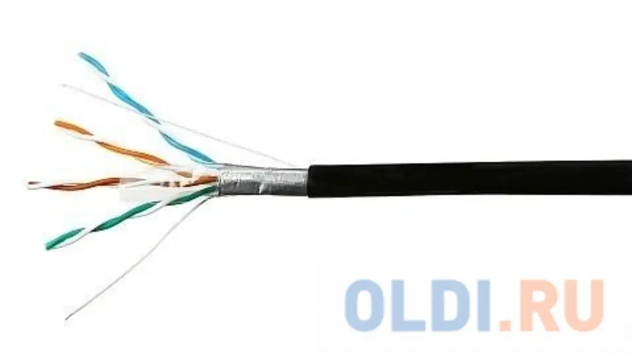 Skynet кабель ftp outdoor 4x2x0,51, медный, fluke test, кат.5e, однож., 100, фотография 1