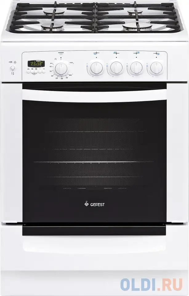 Газовая плита gefest пг 6100-04 0002 белый, фотография 1