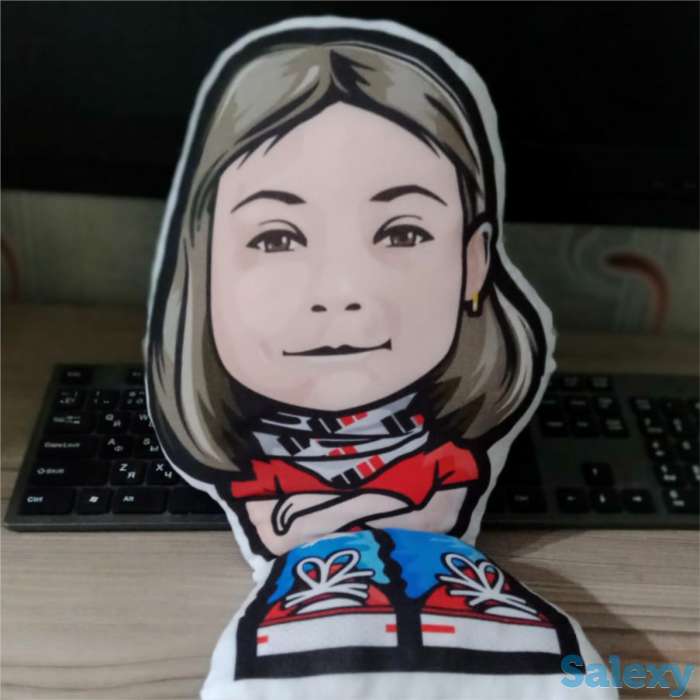 Портреты в мультяшном стиле на футболках, кружках, на пряниках и тортах, фотография 4