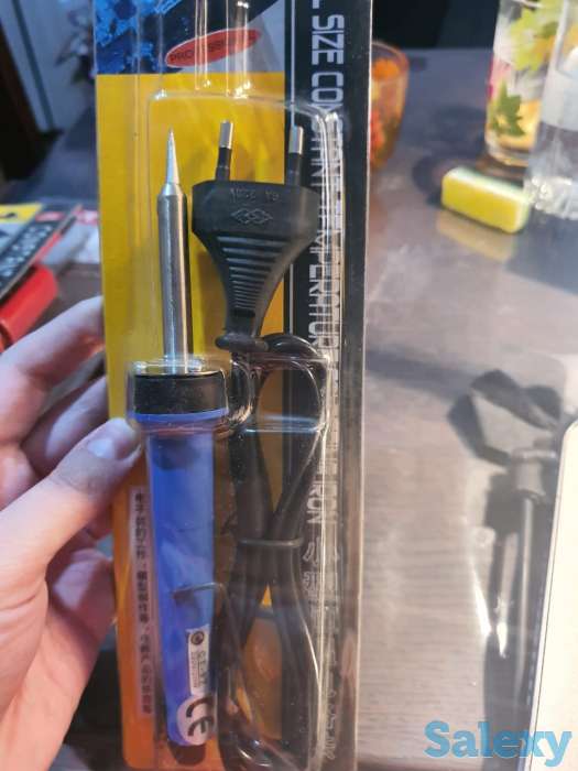 Паяльник с регулировкой температуры, керамическое жало 60 Ватт, фотография 3