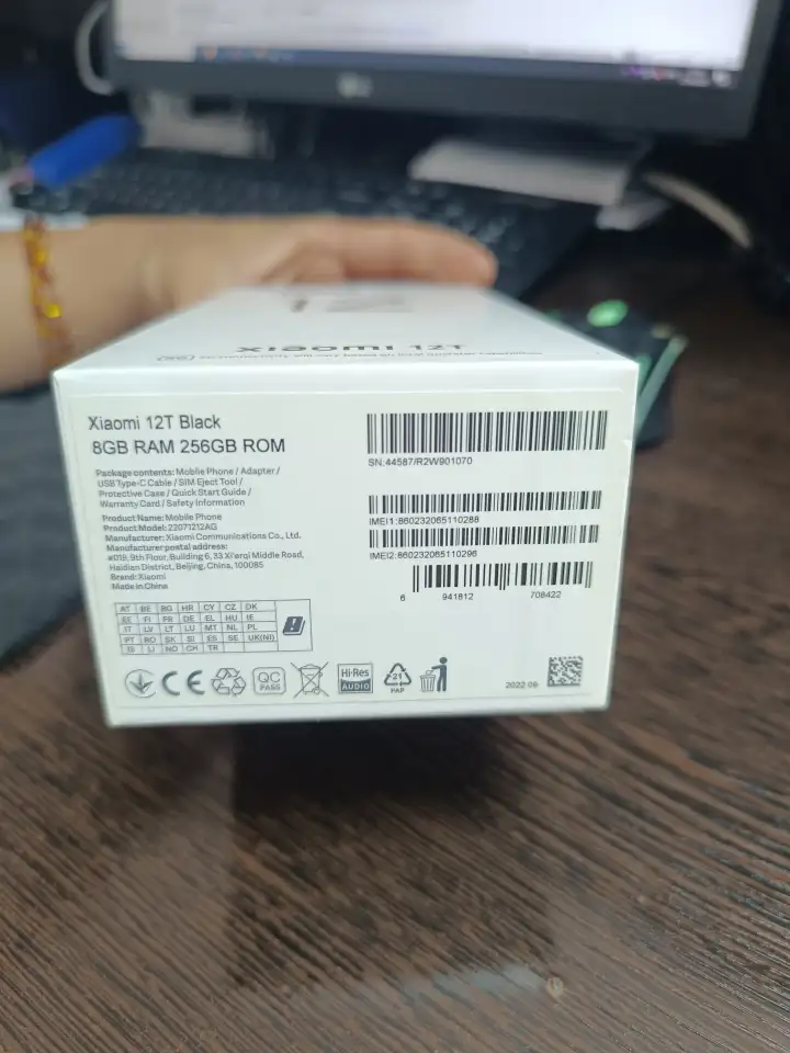 Xiaomi 12 T black, фотография 2