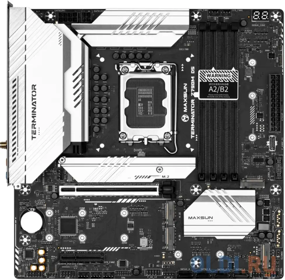 Материнская плата maxsun <ms-terminator z790m d5> lga1700 <z790> 1*pciex16, 1*pciex4, 5*, фотография 1