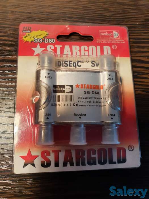 Коммутатор, спутниковый свич Корея, DiSEgC 4*1 Stargold SG D60, фотография 3