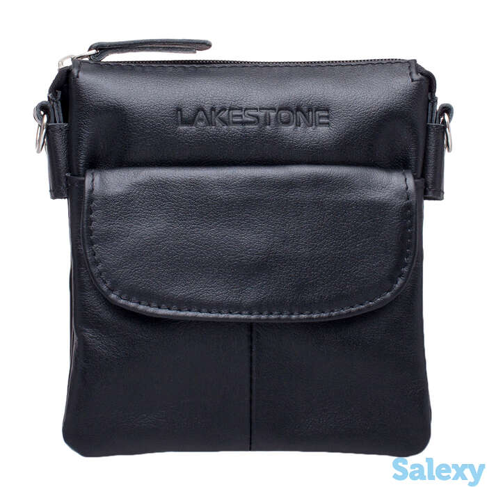 Небольшая кожаная сумка через плечо osborne black, фотография 1