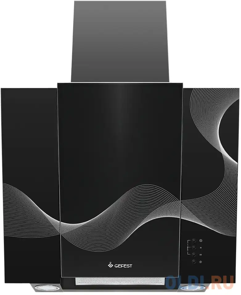 Вытяжка каминная gefest во 3603 к26 черный, фотография 1