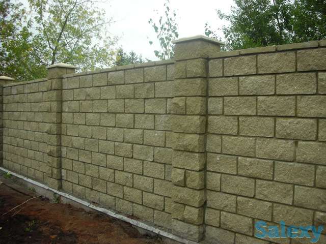 строительство заборов из блока, фотография 5