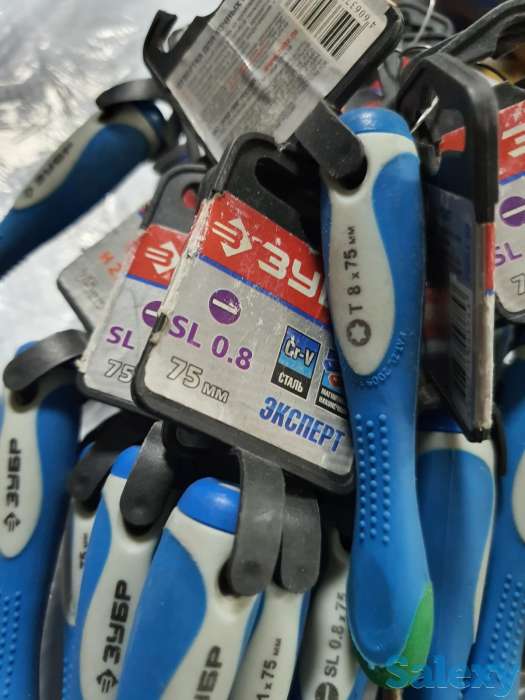 Отвертка шлицевая, крестик, звездочка ЗУБР ЭКСПЕРТ точных работ Сr-V, фотография 2