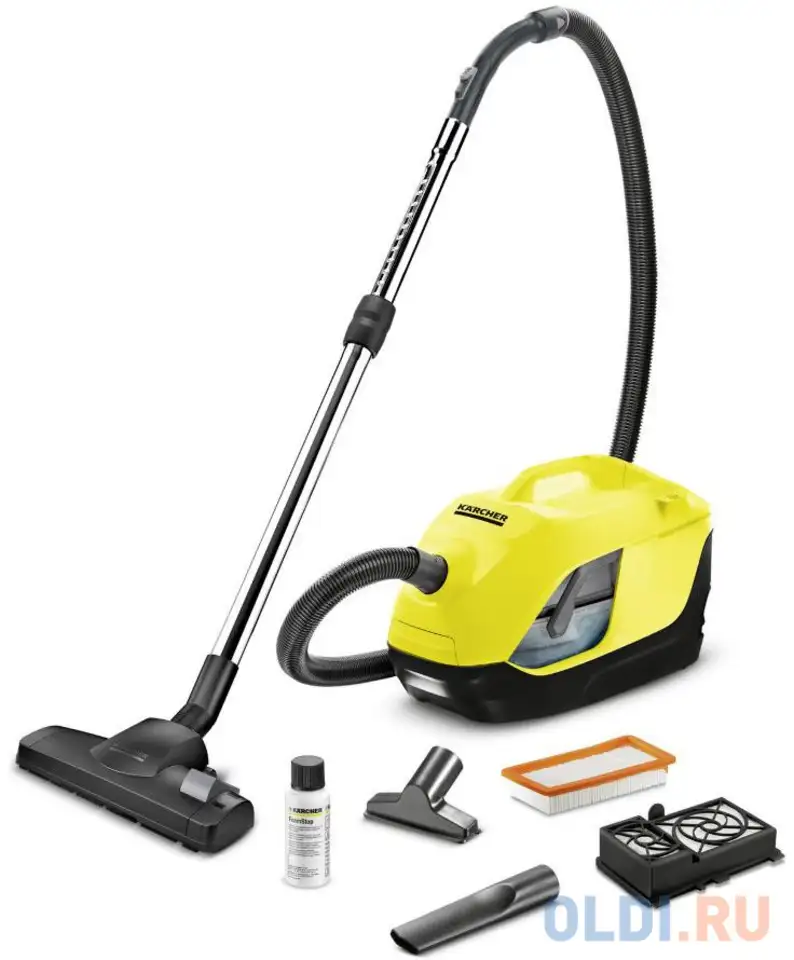 Пылесос karcher ds 6 сухая уборка жёлтый чёрный 1.195-220.0, фотография 1