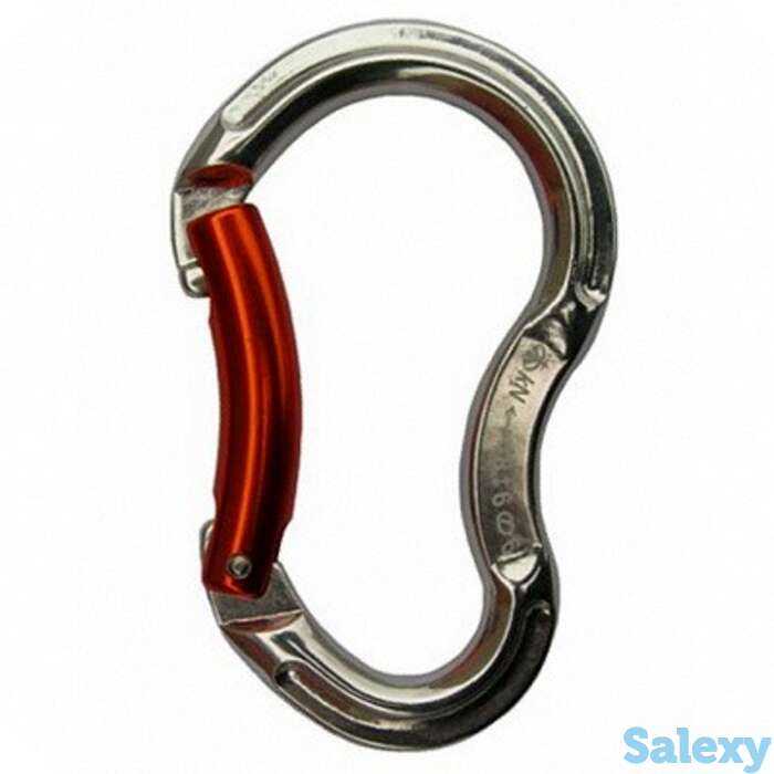 Карабин вертикаль детский скалолазный с гнутой защелкой keylock, фотография 1