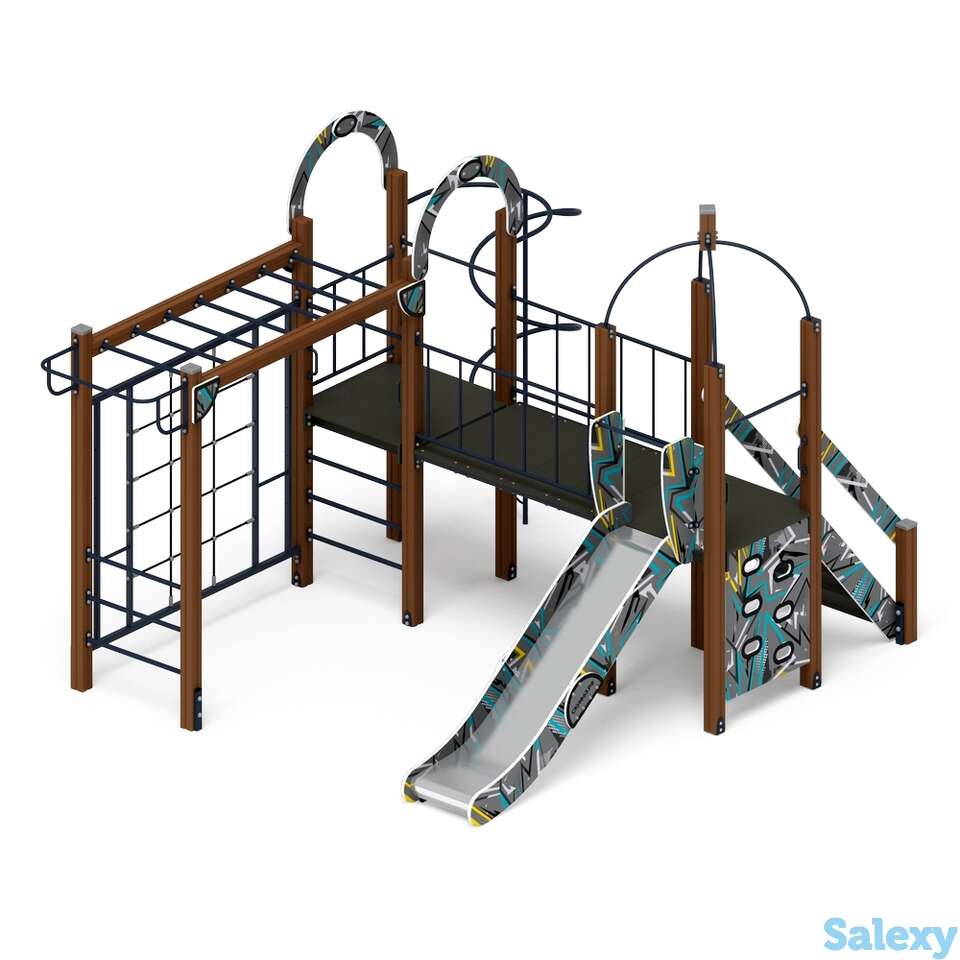 Детский игровой комплекс «навина (техно-голубой)» дик 2.09.04-01 h=1200, фотография 1