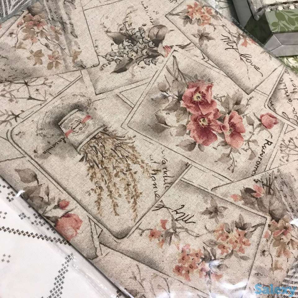 Скатерть с тефлоновым покрытием Винтаж Цветы из Италии, фотография 4