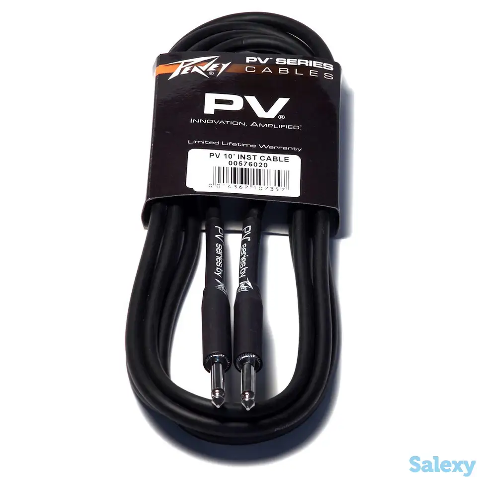 Инструментальный кабель jack-jack 3 м peavey pv 10' inst. cable, фотография 1