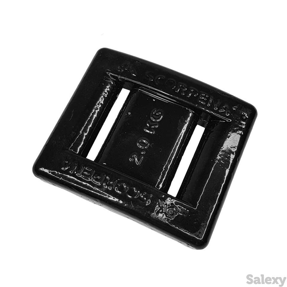 Груз свинцовый scorpena 2 кг, чёрный, фотография 1