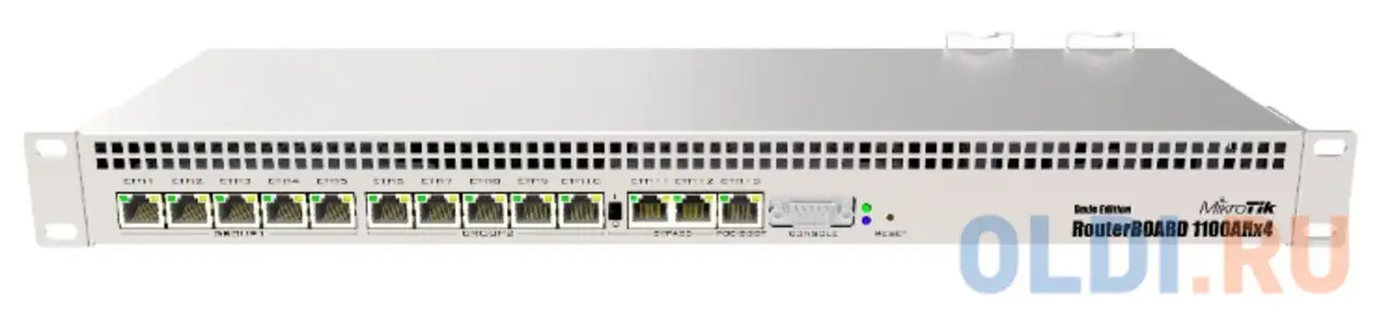Маршрутизатор mikrotik rb1100ahx4 dude edition 13x10/100/1000 mbps rb1100dx4, фотография 1