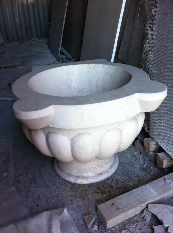 Вазоны и шары на вход из гранита, травертина, мрамора. Делаем эскизы, фотография 2