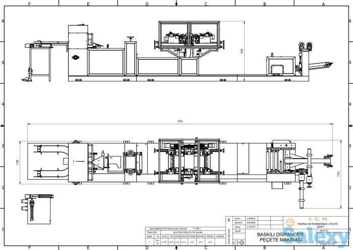 Станок 2015г для производства диспенсерных бумажных салфеток модель D, фотография 3