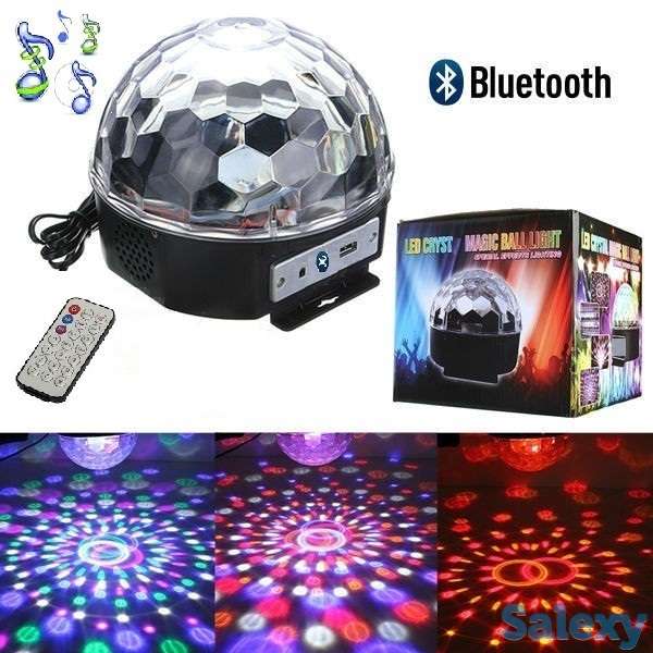 Светящийся диско шар цветомузыка с Bluetooth и USB., фотография 5