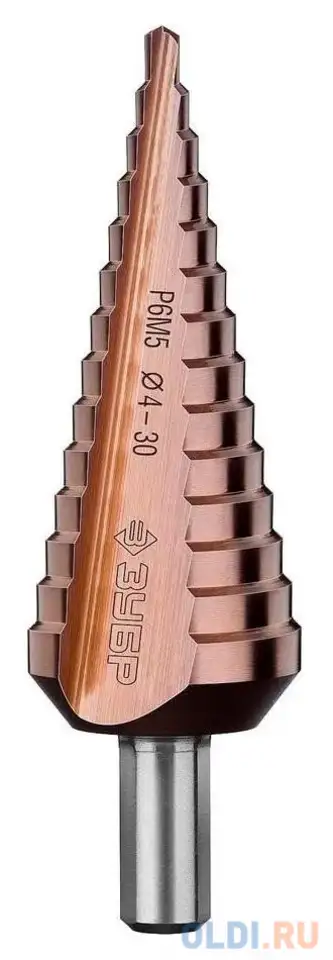 Сверло зубр 29672-4-30-14_z01  кобальт ступен. по сталям и . мет., фотография 1