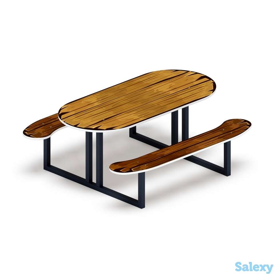 Столик детский овальный избушка мф 31.01.09-02, фотография 1