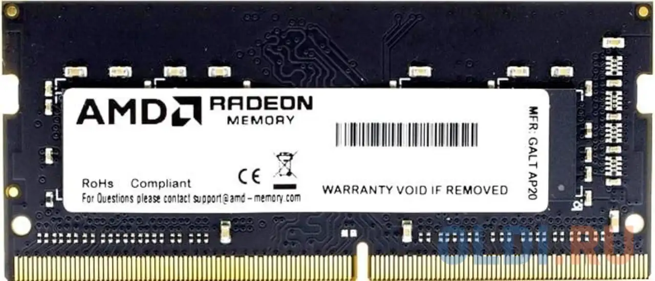 Оперативная память для ноутбука amd r9 so-dimm 8gb ddr4 3200 mhz, фотография 1