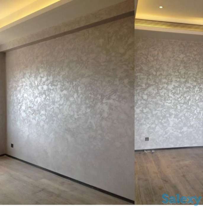 Нанесение декоративного покрытия 