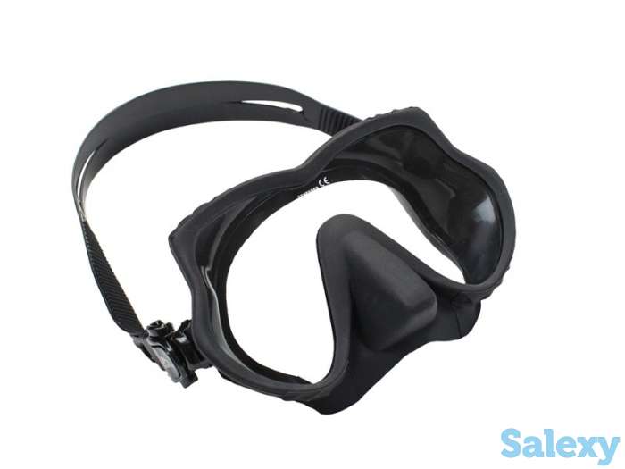Маска подводная scorpena f безрамочная (черный силикон), фотография 2