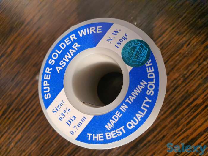 Припой Тайвань (0.7мм - 180 гр, 1 мм - 100 гр), фотография 3