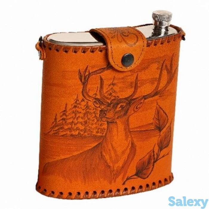 Фляга металлическая альбатрос 1.0л, фотография 1