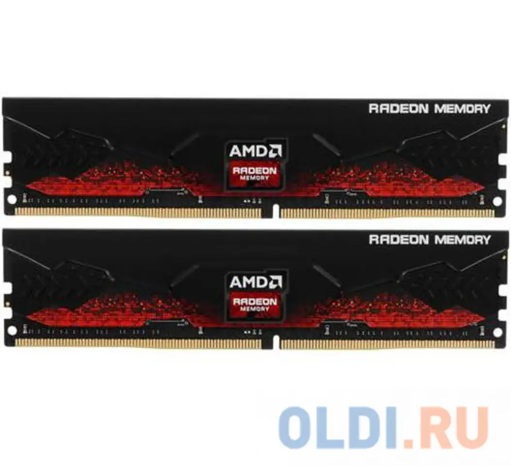 64gb amd radeon™ ddr4 3600 dimm r9 gamers series black gaming, фотография 1