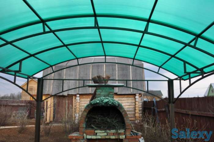 Навесы из сотового поликарбоната в Актобе, фотография 2