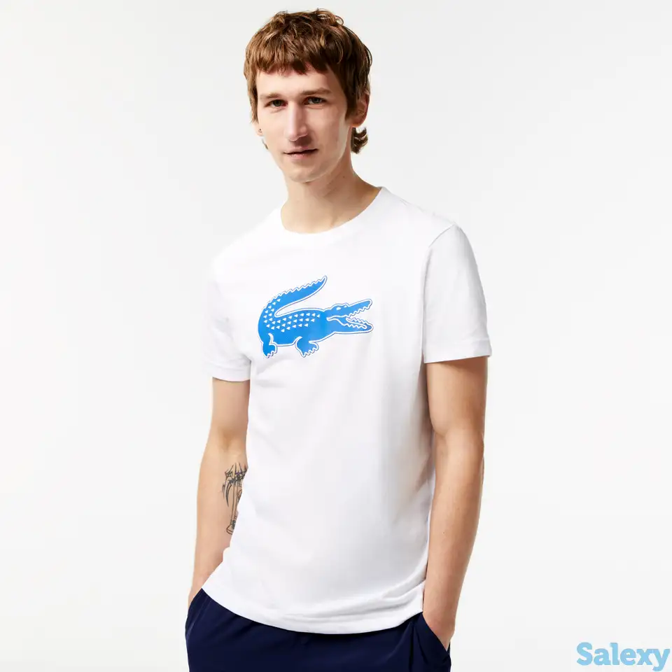 Мужская футболка lacoste  с принтом, фотография 1