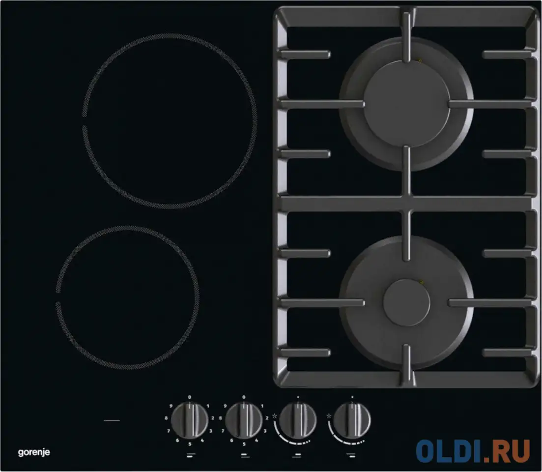 Варочная панель комбинированная gorenje gce691bsc черный, фотография 1