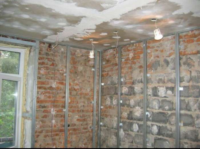 Обшивка стен гипсакортонам, фотография 5