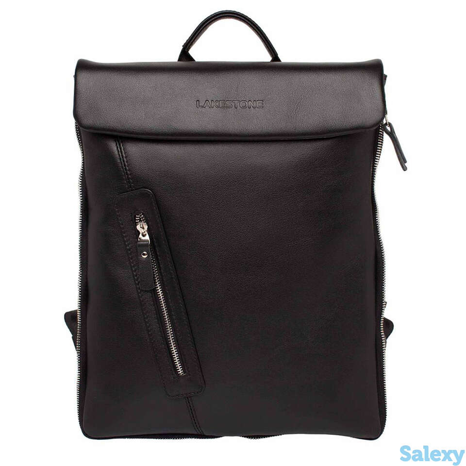 Кожаный рюкзак для ноутбука ramsey black, фотография 2