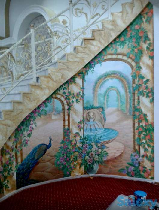 Роспись на стенах и потолках, барельеф, картины, портрет..., фотография 12