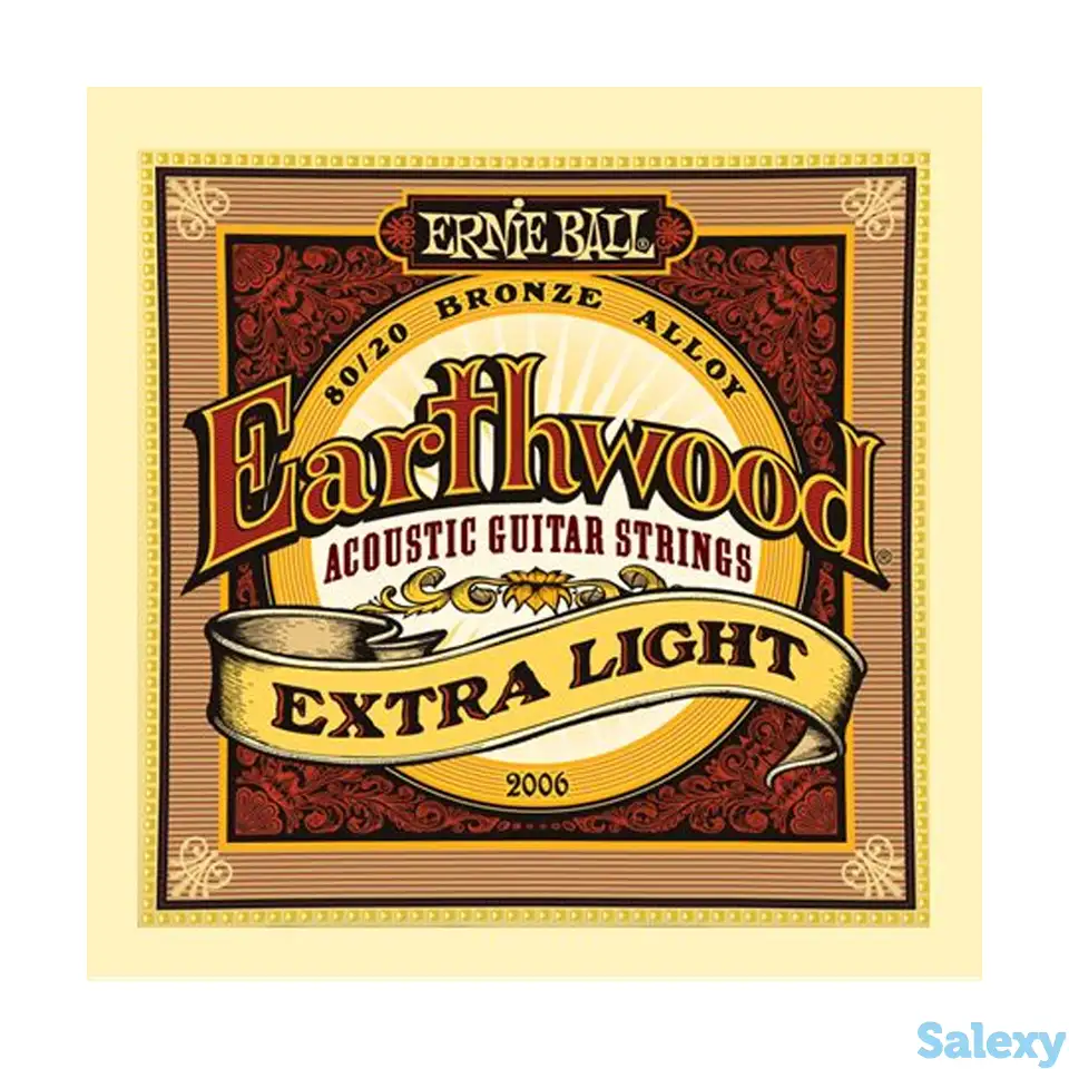 Струны для акустической гитары ernie ball earthwood 80/20 p02006, фотография 1