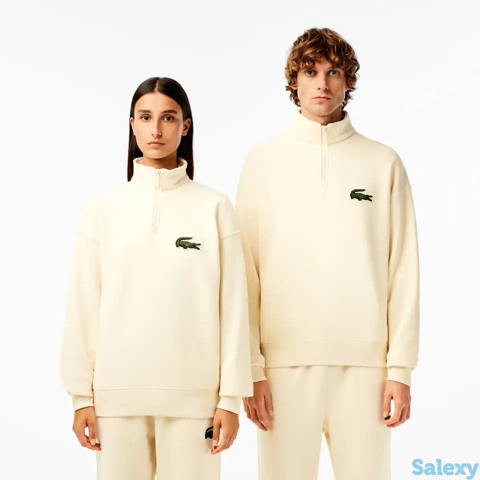 Толстовка lacoste unisex loose fit с флисом, фотография 1