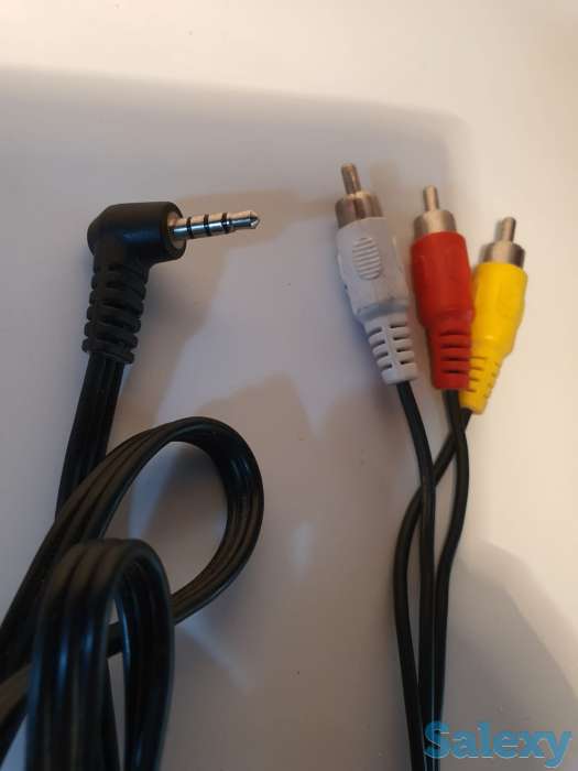 Шнур кабель Аукс AUX -три тюльпана, 3  RCA. 1 метр, фотография 3
