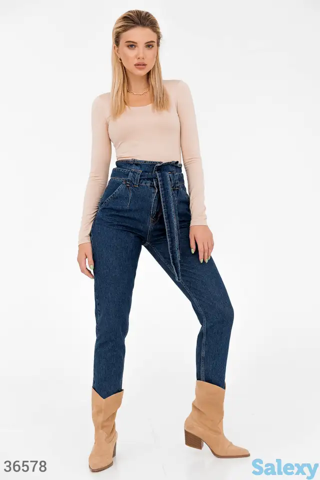 Зауженные джинсы с защипами, фотография 1