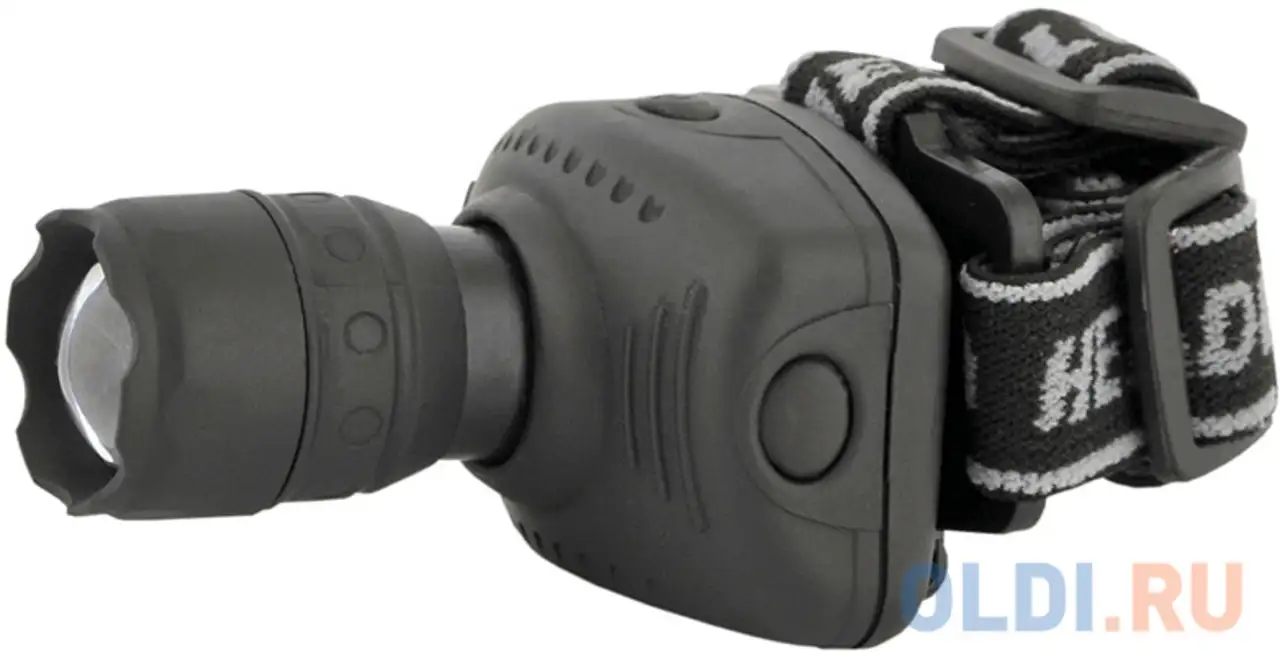 Ultraflash led5354 (фонарь налобн, серый, 1 ватт led, zoom, 3 реж,, фотография 1